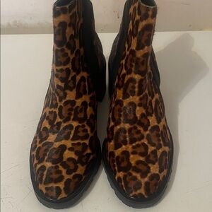 Leopard Print Ankle Boots
